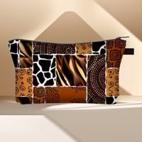 Image 12 of Ethnic Print Cosmetic Bag - Afro Ladies Toiletry Bag