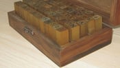 Image of Wooden Alphabet Stamp Set - Upper & Lower Case