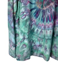 Image 10 of 1XL Ladies Long-Sleeve Stretch Tee in Mermaid Spiral Ice Dye
