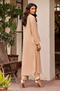 Image 4 of Mid season solids- nude beige georgette