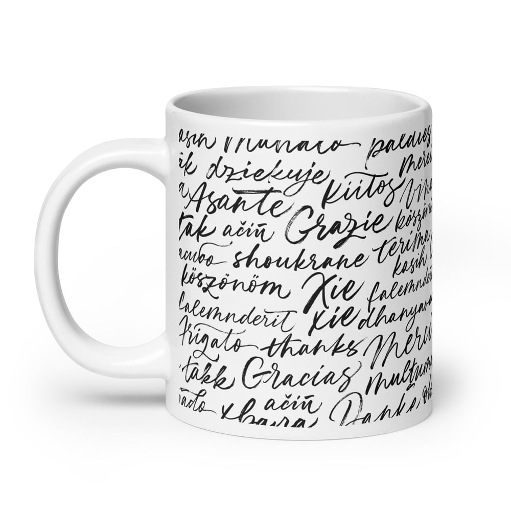 ZEN EXP - “Thank You” White glossy mug