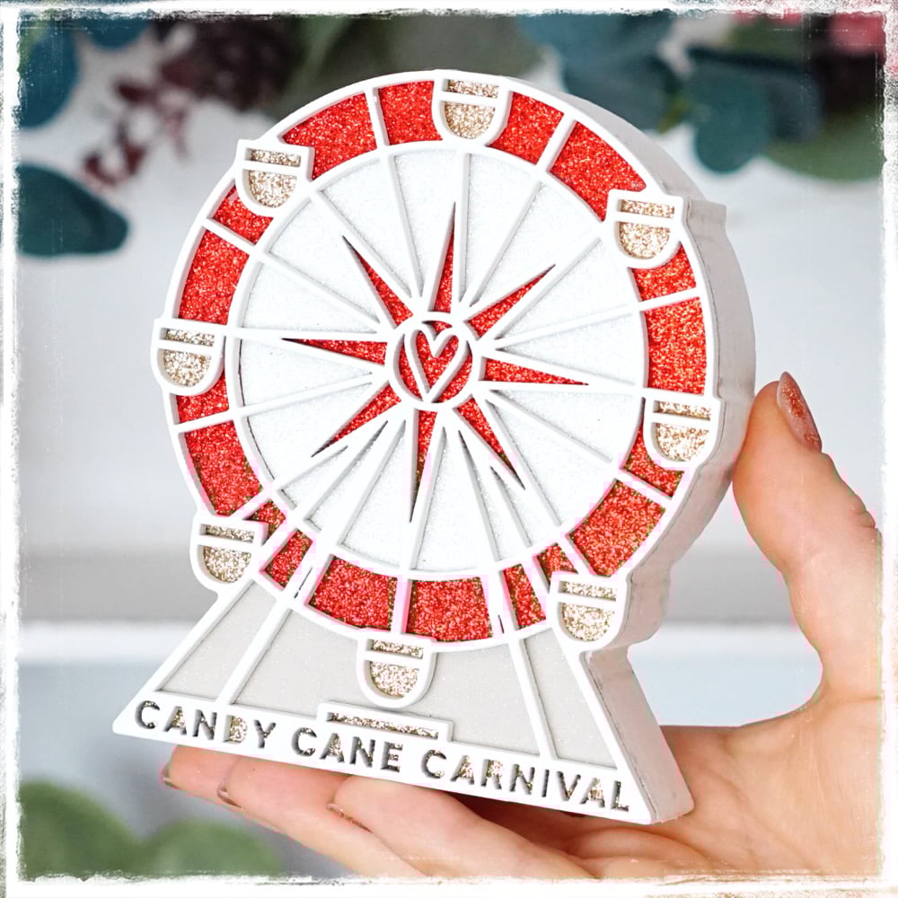 Image of PREORDER Candy Cane Carnival Ferris Wheel