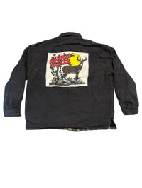 Image of XL Denim/Flannel Jacket w Patch