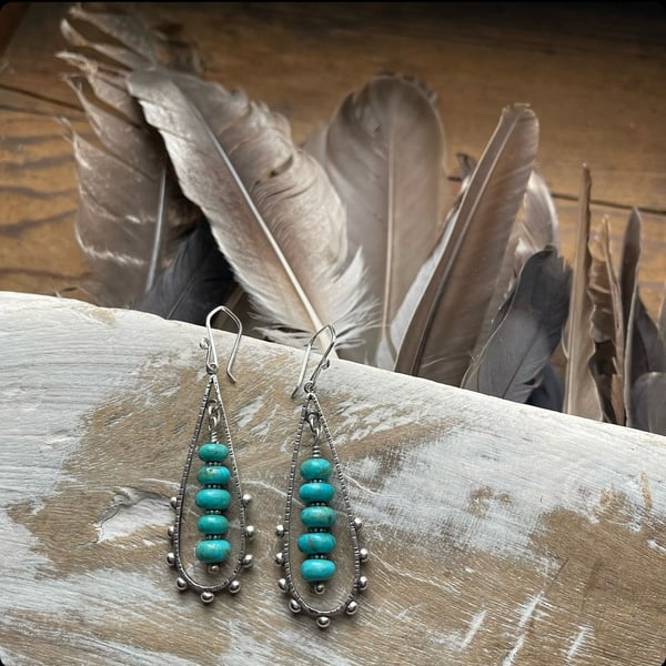 Image of Turquoise Teardrops (with accents)