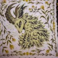 Image 4 of (Transparent) Floral Goat Sticker