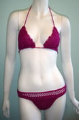 Image of Raspberry Crochet Bikini