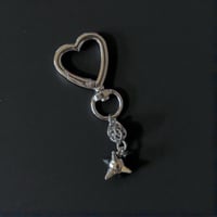 Image 2 of heart flail keychain 