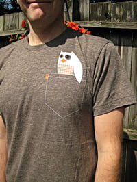 Image 4 of Pocket P'Owl Unisex T-Shirt (Adult)
