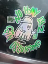 No Hay Luz Sin Oscuridad Holographic Car Decal