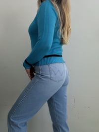 Image 3 of 00s blue sweater jacket // M 