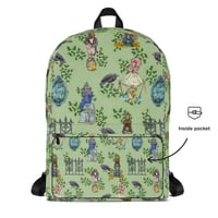 Image 4 of Green Haunted Mansion Pattern Backpack