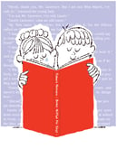 Image of He Likes To Read Books For Girls Art Print