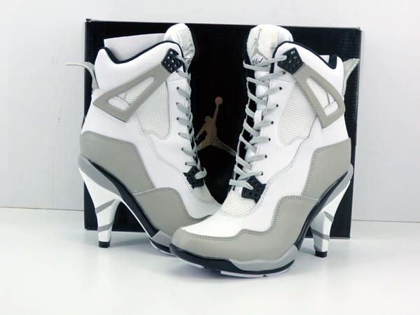 i dag procedure ujævnheder rocknrollastore — Nike Jordan High Heels (white and grey)