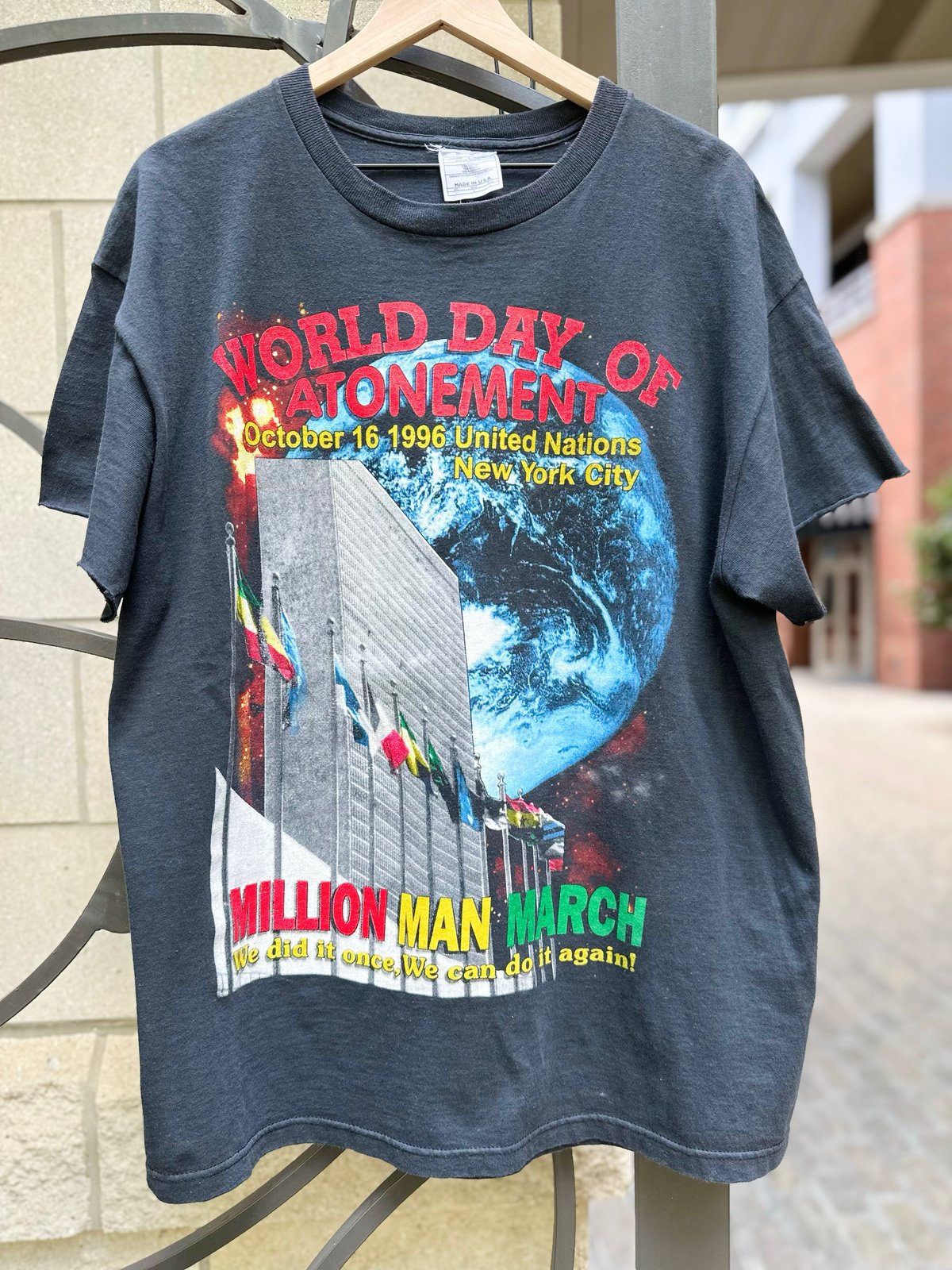Standout Vintage — 1995 Million Man March Rap Tee, SIZE: XL Standout Vintage — 1995 Million Man March Rap Tee, SIZE: XL