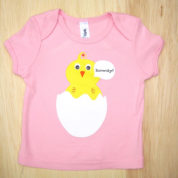 Image of Howdy Chick Pink Infant & Baby tee
