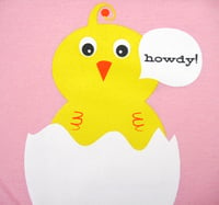 Image 2 of Howdy Chick Pink Infant & Baby tee