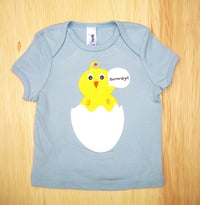 Image 1 of Howdy Chick Baby Blue Infant T-shirt