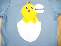 Image 2 of Howdy Chick Baby Blue Infant T-shirt