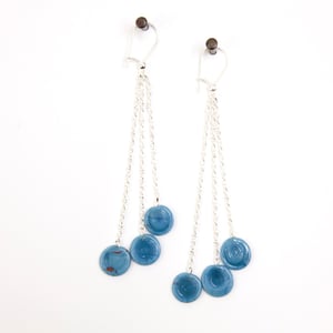 Image of Boucles d'Oreilles 3 pastilles Argent