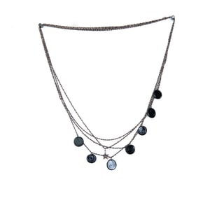 Image of Sautoir 7 Pastilles Bronze