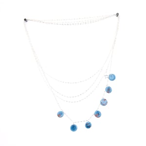 Image of Sautoir 7 Pastilles Argent