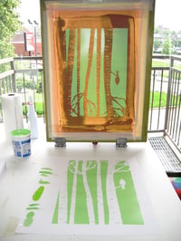 Image 2 of Any 2 Cardinal Seasons Silkscreen Birches Art Prints