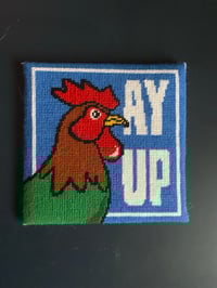 Image 3 of Ay up cock needlepoint kit 