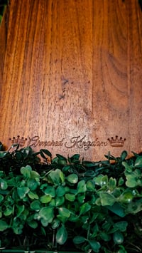 Image 2 of 👑The Armored Kingdom Signature Engraved Walnut Cutting Board - 100% Sustainable American Wood