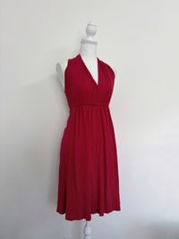 Image 1 of 00s Red polka dots dress // M
