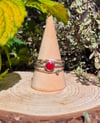 Flame Opal Adjustable Ring 
