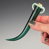 Image 2 of XL Hanging Whisker Keeper: Emerald Mint