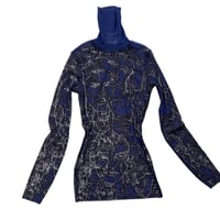 Image 1 of Jean Paul Gaultier Scribble Turtleneck