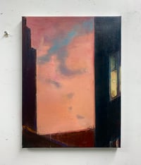 Image 2 of Painting / maleri / "ISLANDS BRYGGE – Malerdrømme og tankestreger – Mellemrum I" / 30x40 cm