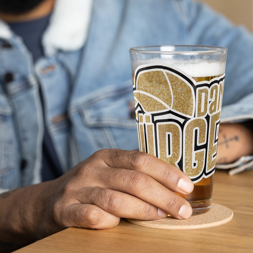 Danke Jurgen Pint Glass (Gold)