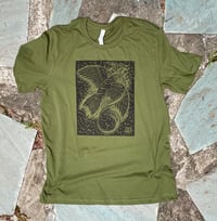 Image 3 of Courier’s ribbon - woodblock printed t-shirt