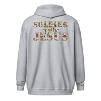 Image 12 of Soldier For Jesus Dark Unisex heavy blend zip hoodie