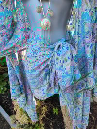 Image 3 of Pefkos co ord sarong set 70s mix with tassles