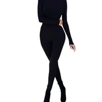 Image 5 of Womenswear 2 Piece Long Sleeve Body Suit - Comfortable Fit for Everyday Wear - Bodysuit