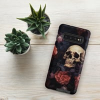 Image 3 of Goth Inspired Baroque Style Painting Skull and Flowers Tough case for Samsung®