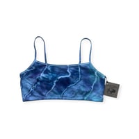 Image 1 of L (38) Bralette in Moody Blues Geode Ice Dye