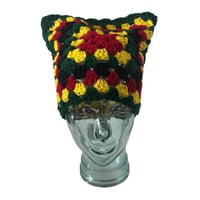 Image 2 of Dream Granny Square Cat Ear Beanie