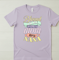 Image 5 of BLESSED TO BE CALLED MOM AND NANA  T-SHIRT 