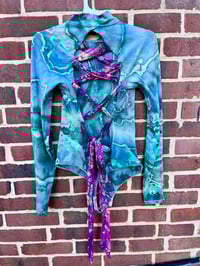 Image 2 of Tie Back Mock Neck (FP) Bodysuit Small