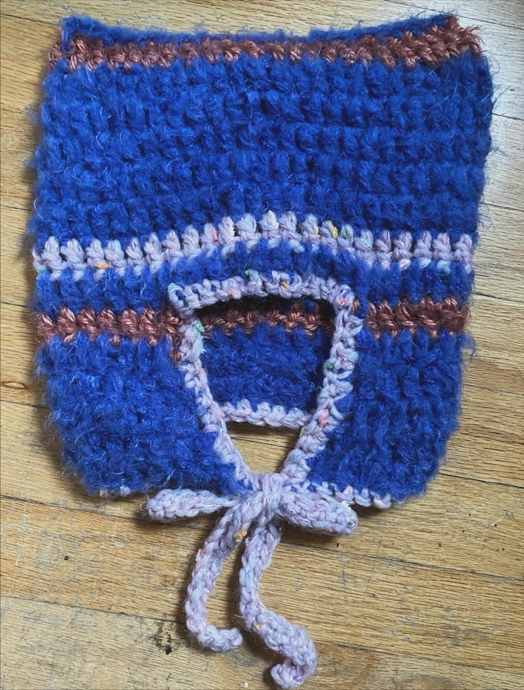 Image of Crochet hat with ears 