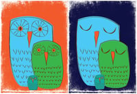 Image 1 of We 3 Owls 2 Nursery At Print Set