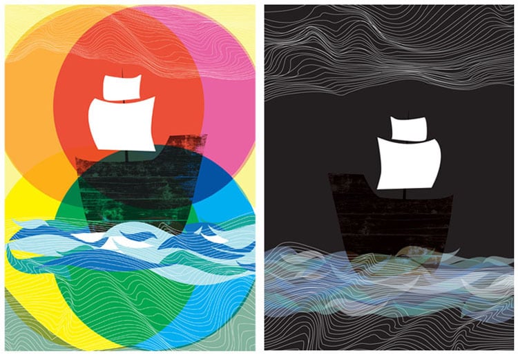 Image of Ghost Ships 2 Art Print Set