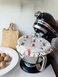 Image 1 of Large bowl and kitchen aid cover - sausage dog 