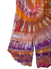 Image 8 of S Woven Wide-Leg Jumpsuit with Pockets in Warm Spiral Ice Dye