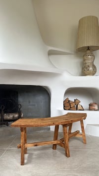 Image 3 of Banc courbé en pin 