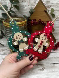 Image 1 of Gingerbread Man with banner